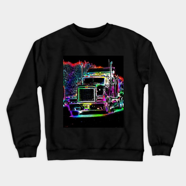 Ready to Roll! - Long-haul Trucker Crewneck Sweatshirt by Highseller